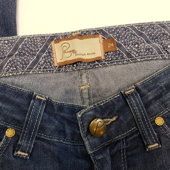 Vintage Paige Y2K Flared Blue Faded Jeans - Picture 2 of 10